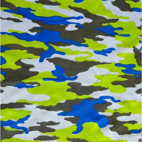 Camouflage with Blue