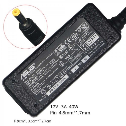 ASUS 12V/3A 4.8*1.7MM PIN 36W WITH POWER CABLE