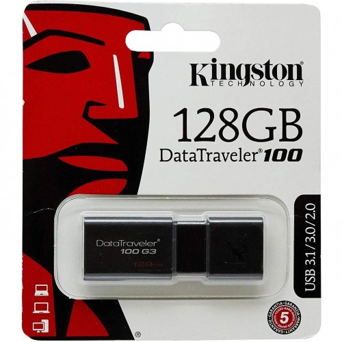 128 GB Kingston USB Data Traveler 100 Flash Drive