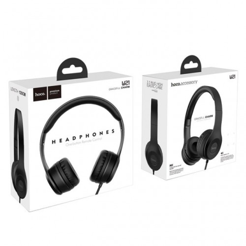 Hoco W21 Graceful charm wired headset with mic