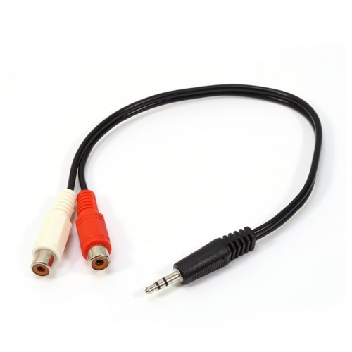 AUDIO MALE TO 2 FEMALE RCA CABLE